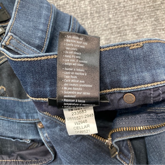 Paige Jeans Men's 31x29 Blue Federal Cellar Slim Straight Denim Stretch - Picture 6 of 14